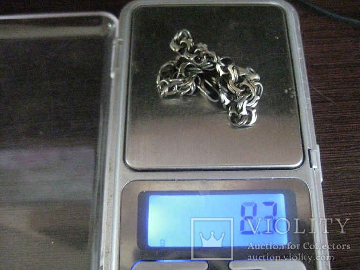 Браслет Бисмарк серебро, 8.3 грамм, фото №5