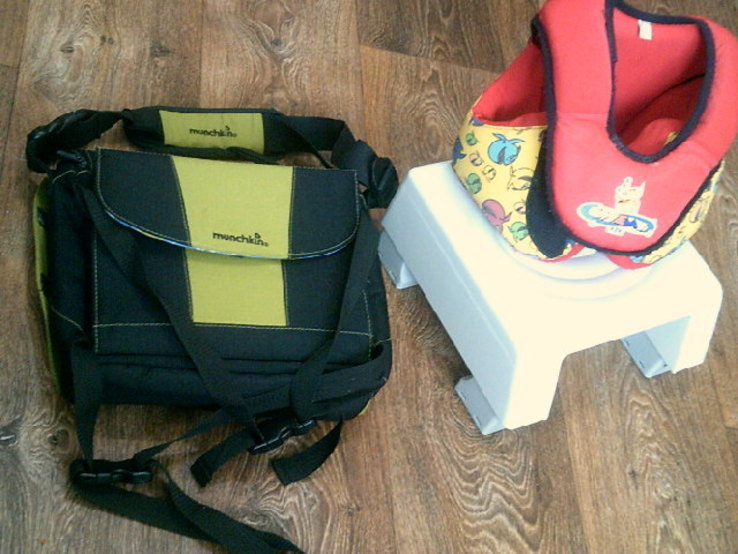 Munchkin travel booster стульчик рюкзак + жилет для купания, photo number 9