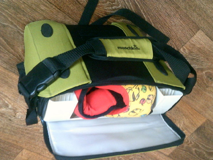 Munchkin travel booster стульчик рюкзак + жилет для купания, photo number 12