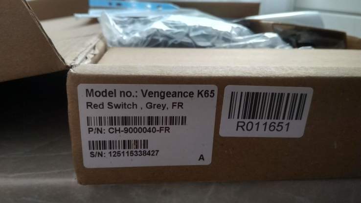 Клавиатура игровая Corsair Vengeance K65 Compact Mechanical USB FR, photo number 9