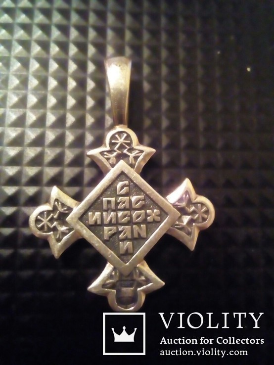 Крестик нательный серебро 925, фото №3