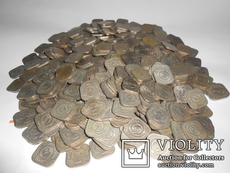 50 шт Монет Голландских Антилов 5центов 1960е, фото №5