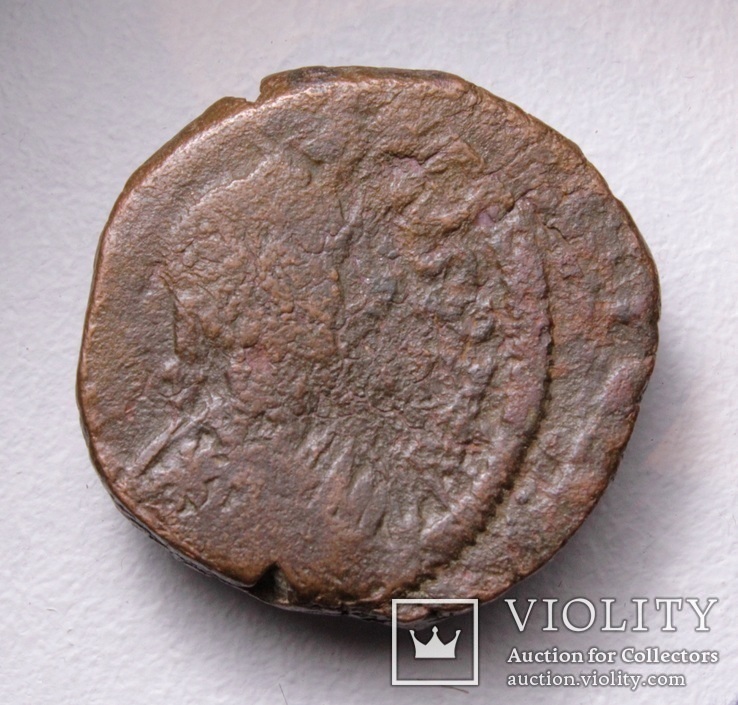 Юстиніан І (527-565р.), 40 нумміїв (1 фоліс), м.Константинополь, 527-538р., фото №10