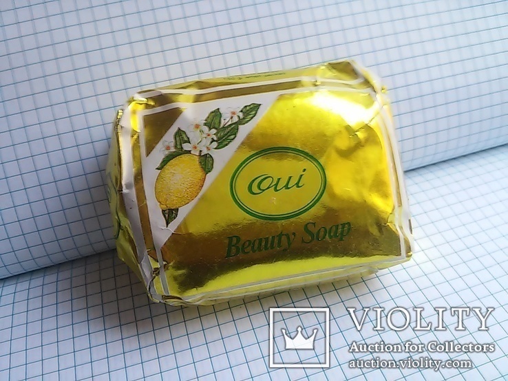 Туалетное мыло: "Oui" Beauty Soap. LEMON. MADE IN EGYPT. PARIS FRANCE 150 g.