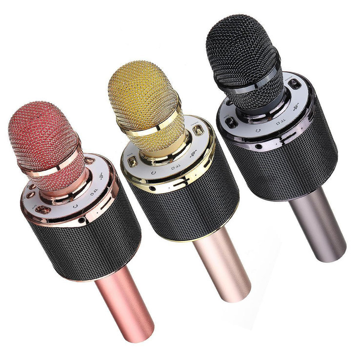 Беспроводной микрофон караоке Bluetooth K-318 с подсветкой, фото №6