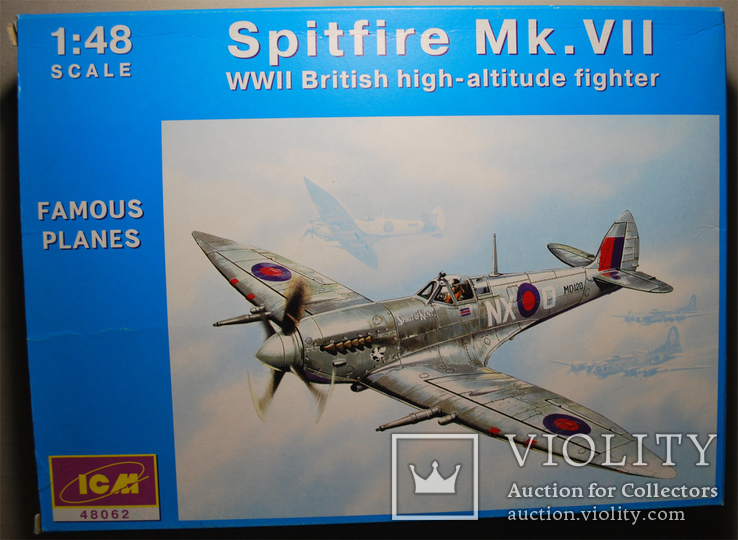 Английский самолет Spitfire Mk.VII от ICM в 1/48, фото №2
