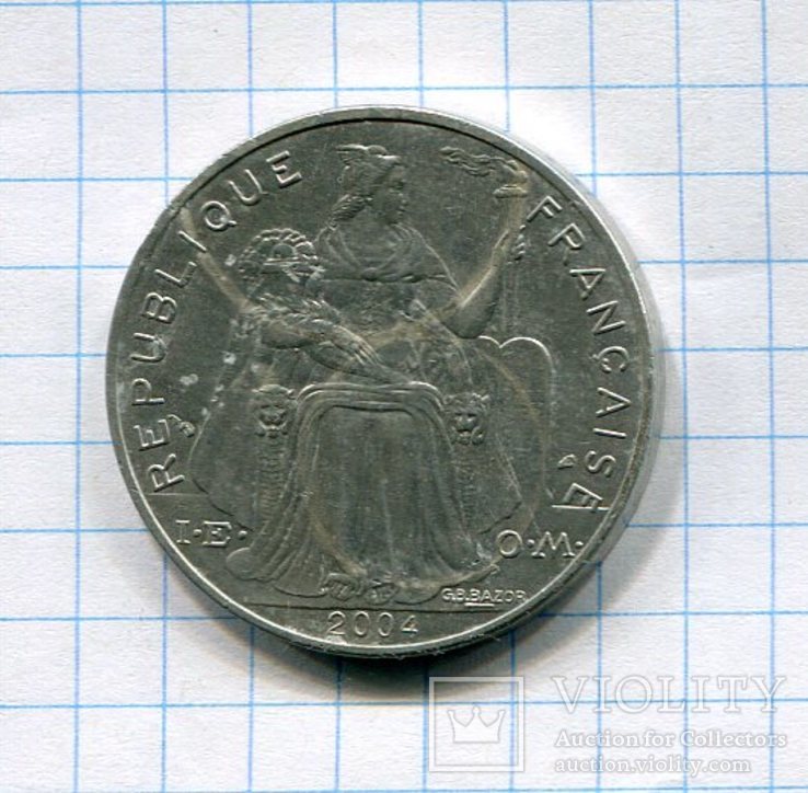 Французская Полинезия 5 франков 2004, фото №2
