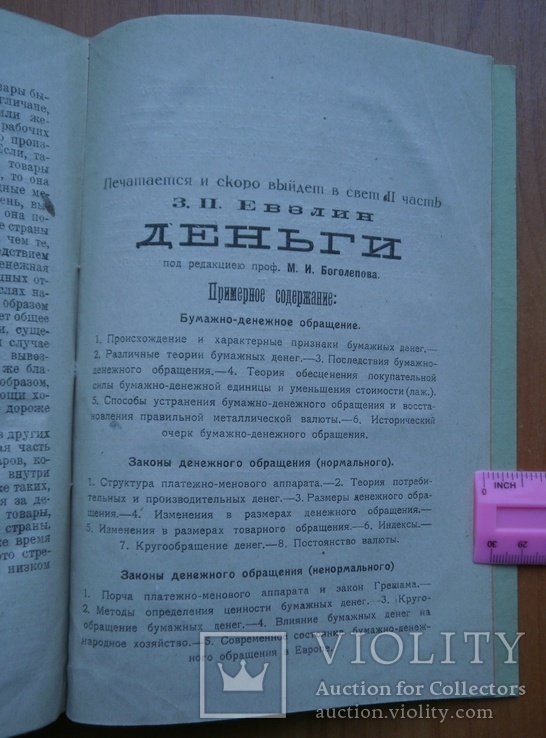 Книга Деньги . Евзлин 1923 г, фото №12