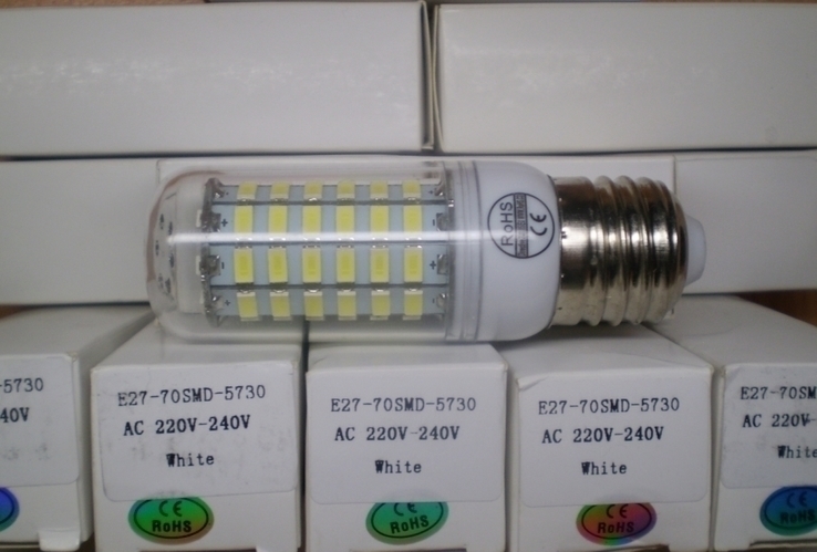 Светодиодная лампа 70 LED Е27 - 3 шт., фото №2