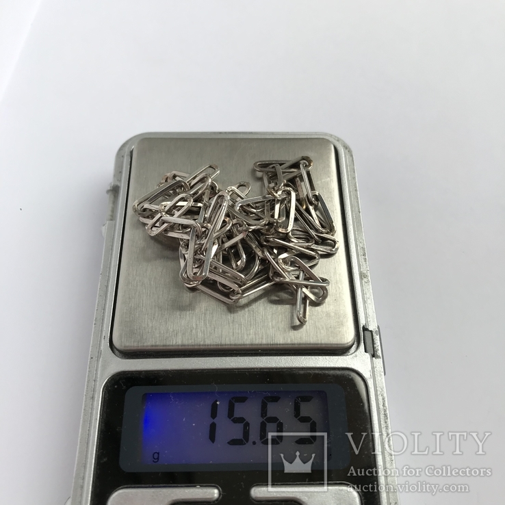 Серебряная цепочка 15,65 грамм, фото №3