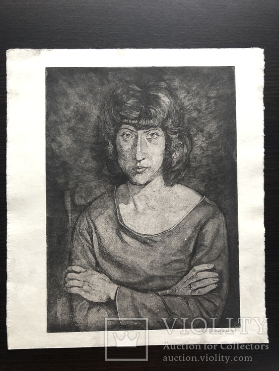 Генриетта Левицкая, графика "Портрет женщины"