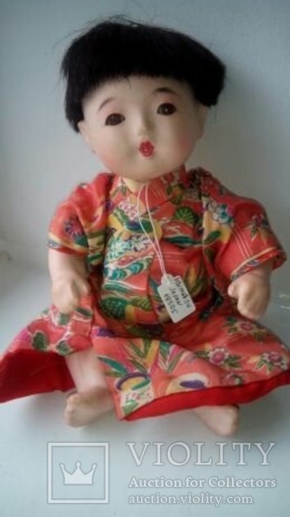  Антикварная кукла Ichimatsu ичимацу Japanese 40-50г Япония, фото №9