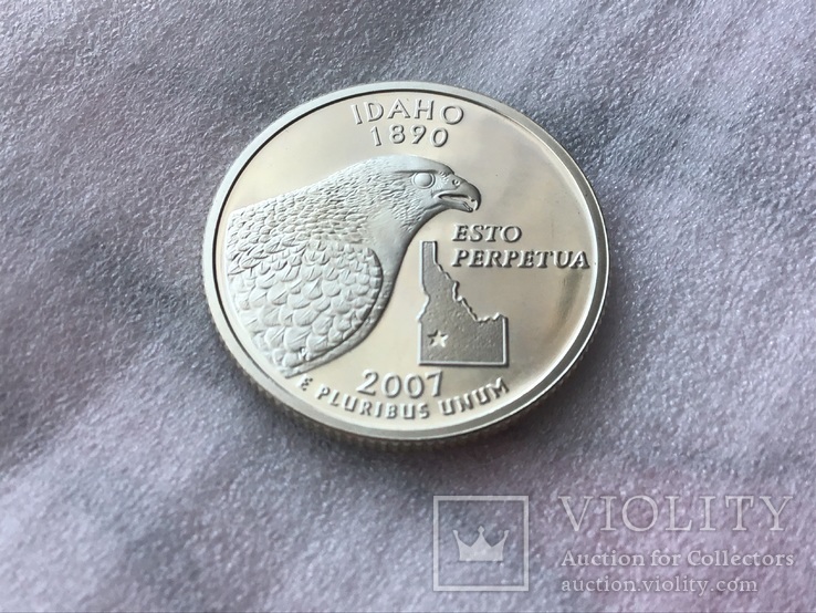 25 центов сша 2007 г. Серебро, фото №2