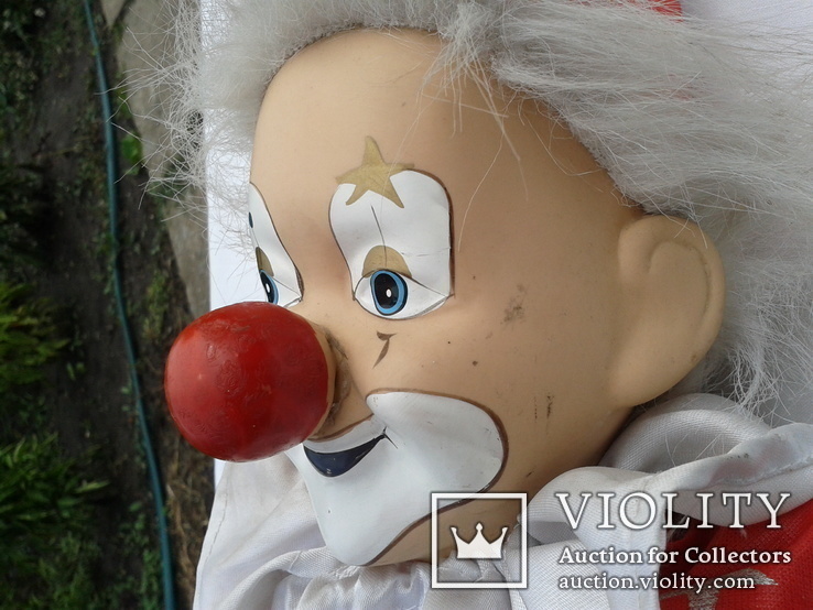  Кукла -  Клоун с фарфоровой головой. Лот N - 2. Высота = 80 см., фото №5