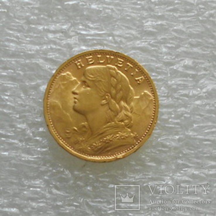 20 франков 1935,швейцария