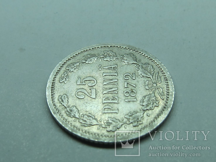 25 пенни. Финляндия 1872г. S. года тираж 400.000, фото №8