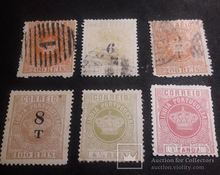 Старинные марки Португальской Индии 1870-х- 1880-х гг., фото №4