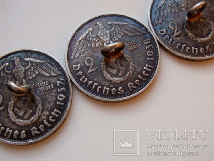 Серебряные пуговицы из монет, фото №9