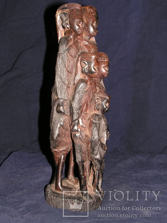 Деревянная фигурка " Семья Массаи" , 60-е, Кения., фото №5