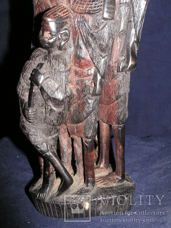 Деревянная фигурка " Семья Массаи" , 60-е, Кения., фото №10