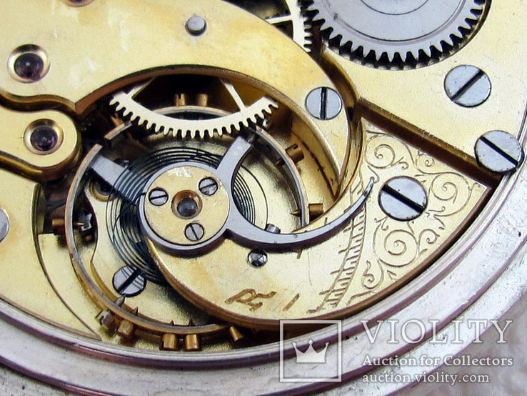 INVAR Антикварные Швейцарские Серебряные Карманные часы На ходу, фото №13