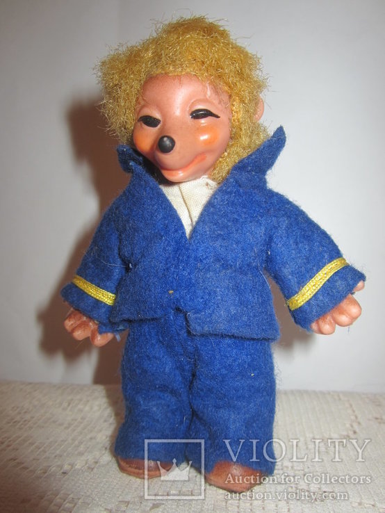 Кукла ёжик ёж моряк 12см ГДР, фото №2