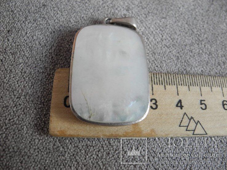Кулон с перламутром (серебро 925 пр, вес 18,5 гр), фото №4
