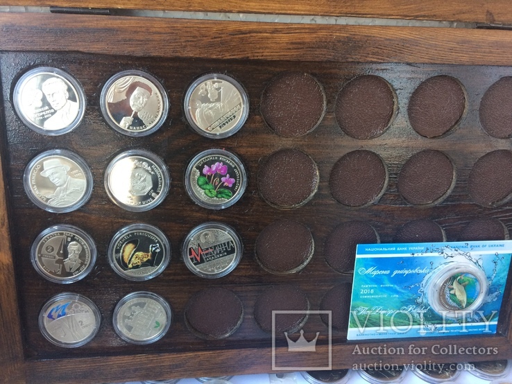 Коллекция монет Украины 120шт. в капсулах (10шт. серебро), фото №3