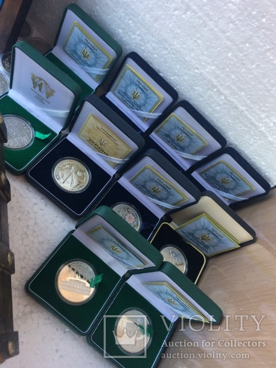 Коллекция монет Украины 120шт. в капсулах (10шт. серебро), фото №9