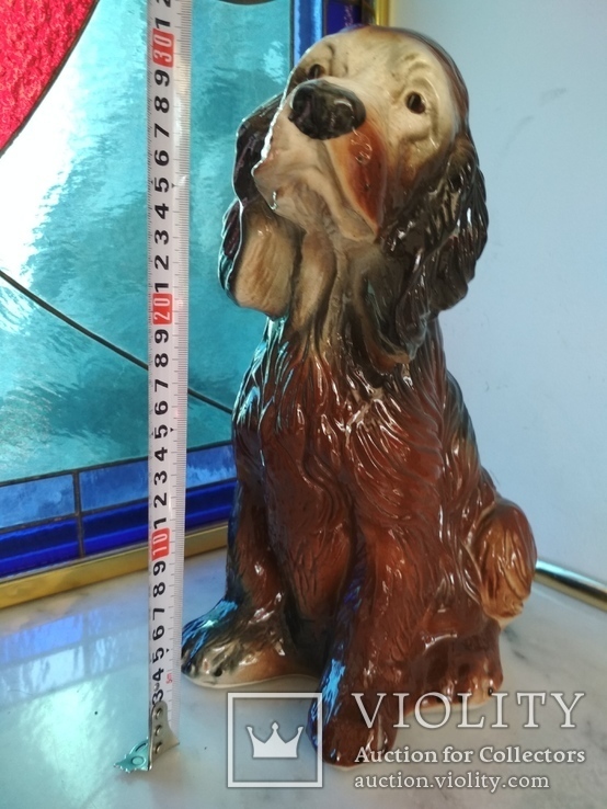Собака щенок сеттер большая коллекционная копилка 31 см, photo number 3