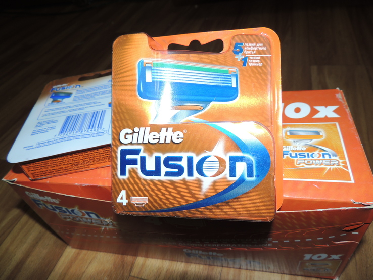 Лезвия Gillette Fusion - 4шт в упаковке