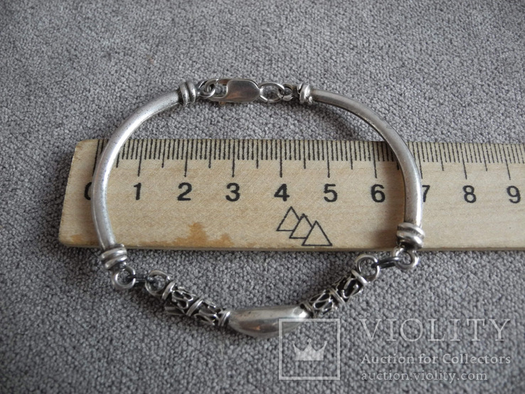 Серебряный браслет ( серебро 925 пр, вес 10,5 гр), фото №7