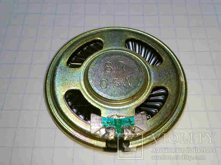 Динамик металлоискателя 8 Ом. 0.5 Ватт диаметром 40 мм., фото №2