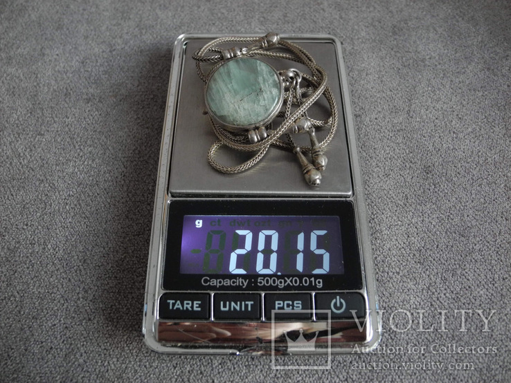 Серебряная цепочка с подвеской (серебро 925 пр, вес 20 гр), фото №8