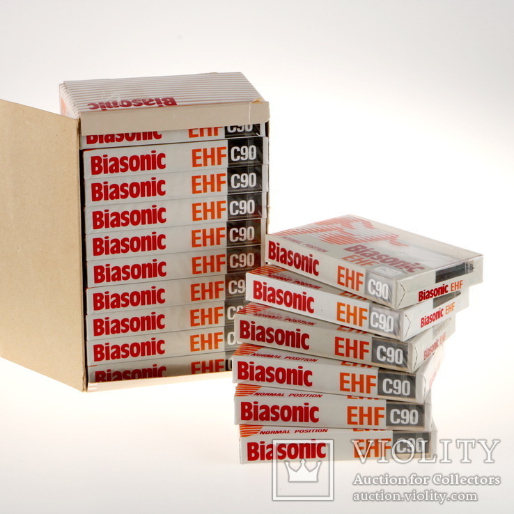 16 шт. чистых аудиокассет "Biasonic"