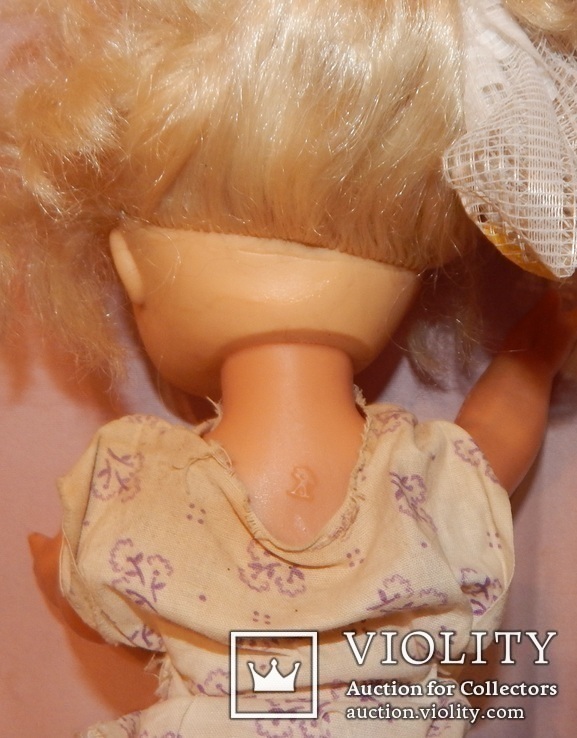 Кукла времен СССР пластмасса резинки, печать-клеймо, фото №9