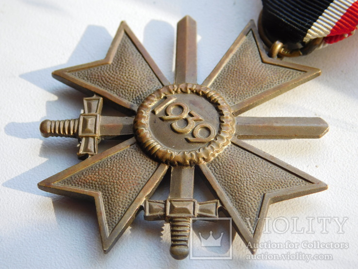 Крест военных заслуг с мечами ( клеймо 72 ), фото №5