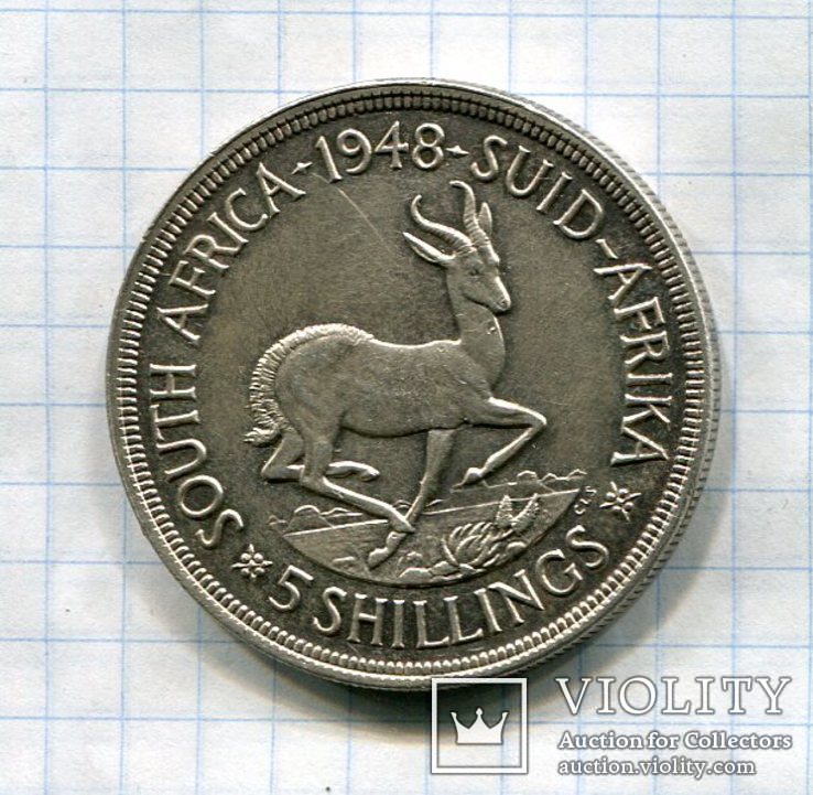 Британская Южная Африка 5 шиллингов (Крона) 1948 Георг VI