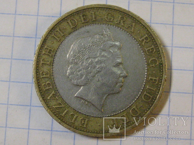 Великобритания 2 фунта, 2006 г., фото №2