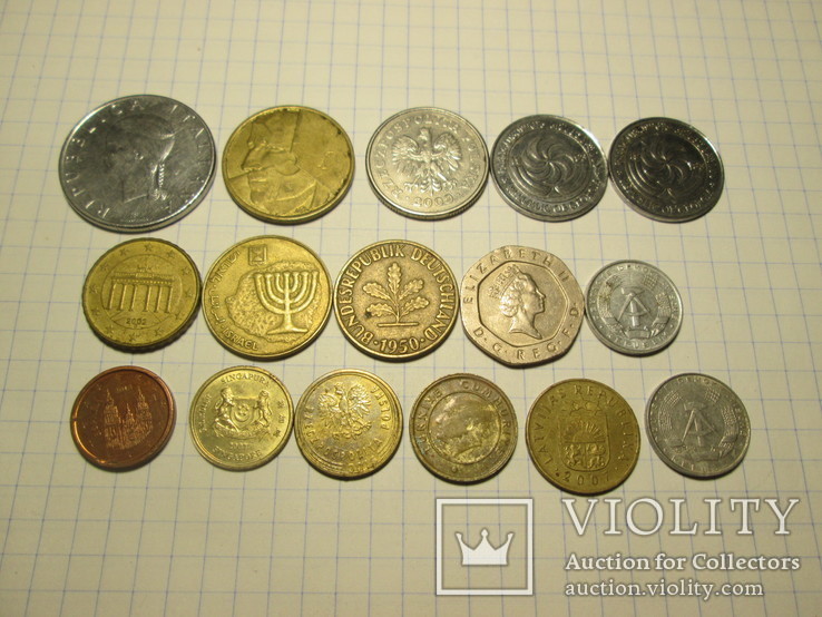 Монеты разных стран  лот - 16 шт., фото №8