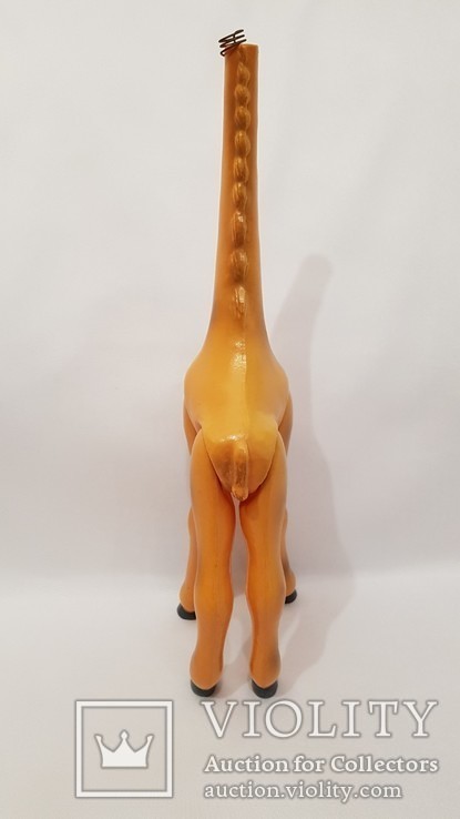  игрушка СССР жирафа жираф целлулоид 43 см. зоопарк, фото №6
