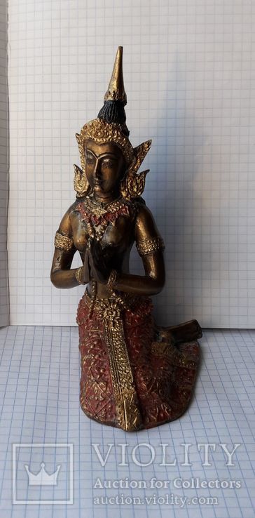 Девушка Буддистка, бронза 15 см