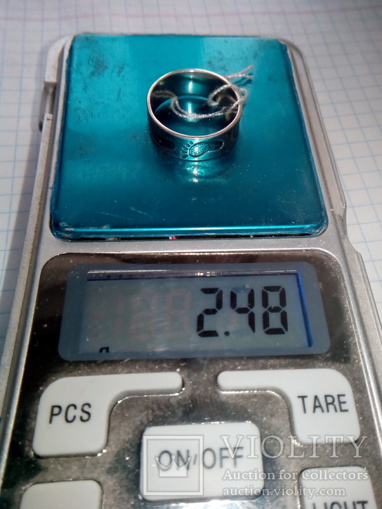 Кольцо. Вес 2.48 грамм., фото №3
