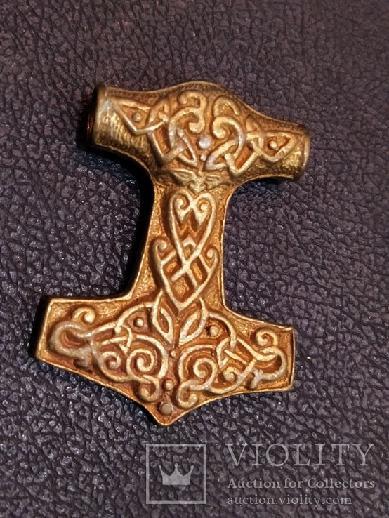 Молот Тора бронза коллекционна миниатюра брелок