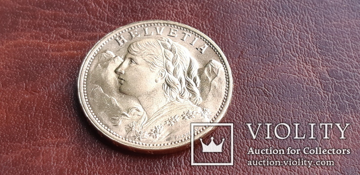 20 франков 1949 г. Швейцарская конфедерация, фото №5