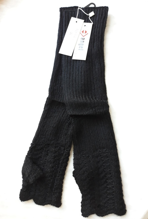Митенки черные длинные перчатки, фото №7