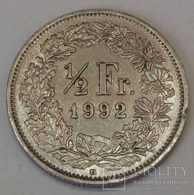 Швейцарія ½ франка, 1992