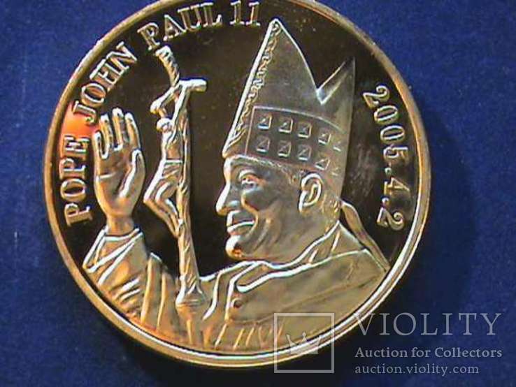 Папа Римский Pope John Paul II - жетон, фото №2
