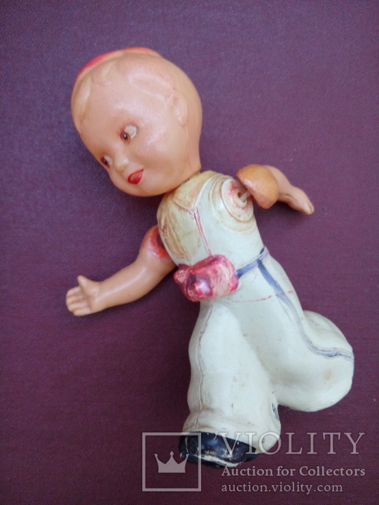 Кукла на резинках Мальчик из СССР.