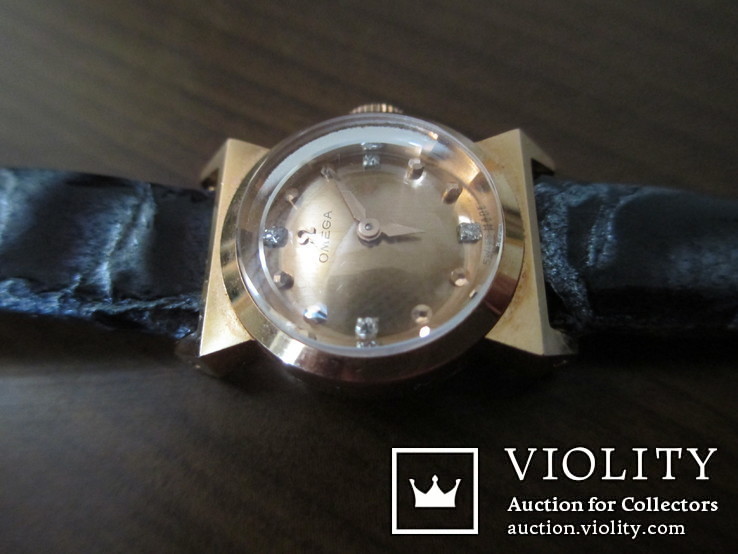 Swiss Omega. женские часы золото 750 проба. бриллианты. на ходу., фото №4